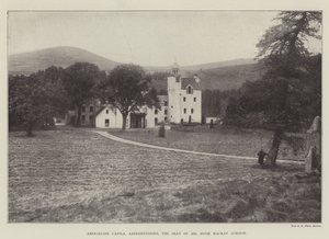 Castillo de Abergeldie, Aberdeenshire, la residencia del Sr. Hugh Mackay Gordon