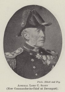 Almirante Lord C Scott, nuevo Comandante en Jefe en Devonport de English Photographer