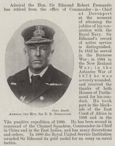 Almirante el Honorable Sir E R Fremantle de English Photographer