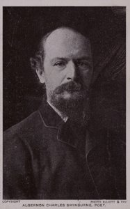 Algernon Charles Swinburne (1837-1909), poeta y dramaturgo inglés de English Photographer