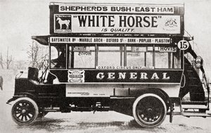 Un ómnibus, c.1910, de La Historia de Veinticinco Años, publicado en 1935