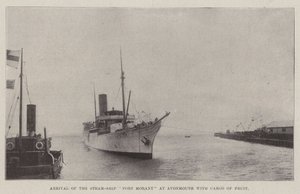 Llegada del Vapor Port Morant a Avonmouth con Carga de Fruta de English Photographer
