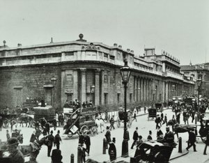 Banco de Inglaterra, Threadneedle Street, Ciudad de Londres, 1890 de English Photographer