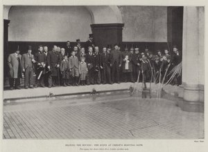 Marcando los límites, la escena en Christs Hospital Bath de English Photographer