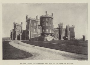 Castillo de Belvoir, Leicestershire, la residencia del duque de Rutland de English Photographer