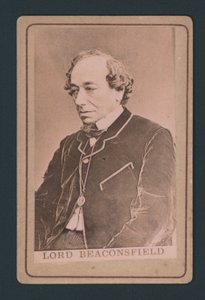 Benjamin Disraeli, tarjeta de visita de English Photographer