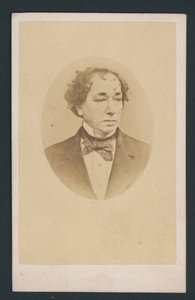 Benjamin Disraeli, tarjeta de visita de English Photographer