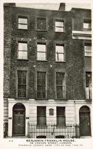Casa de Benjamin Franklin, Craven Street, Londres de English Photographer
