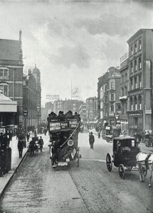 Calle Bishopsgate (sin), mirando al Este desde cerca de Liverpool Street de English Photographer