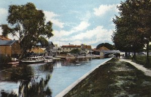 Casas de Barcos y Puente Victoria de English Photographer