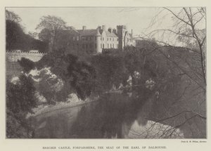 Castillo de Brechin, Forfarshire, la Residencia del Conde de Dalhousie