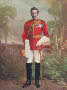 Brigadier General Douglas M. B. H., Conde de Dundonald. Comandando una brigada montada en Sudáfrica de English Photographer