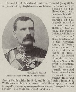 Brigadier General H A Macdonald de English Photographer