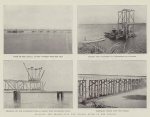 Construcción del Puente sobre el Río Atbara en Sudán de English Photographer