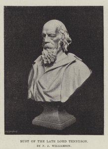 Busto del difunto Lord Tennyson de English Photographer