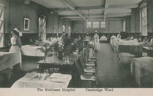 Cambridge Ward, El Hospital Middlesex, Londres. Postal enviada el 16 de agosto de 1913. de English Photographer