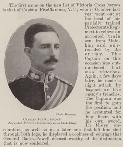 Capitán FitzClarence, galardonado con la VC por valentía cerca de Mafeking de English Photographer