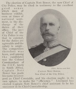 Capitán Nott Bower, nuevo jefe de la policía de la ciudad de English Photographer