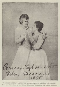 Carmen Sylva (Reina de Rumania) y Helene Vacaresco de English Photographer