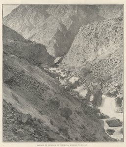 Cascada de Isfairam, en Ferghana, Turkistán Ruso de English Photographer