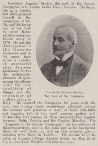 Cavaliere Augusto Sindici, el poeta de la Campagna de English Photographer