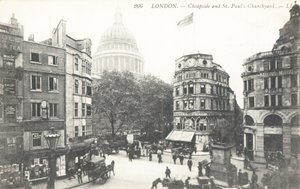 Cheapside y el patio de la iglesia de San Pablo de English Photographer