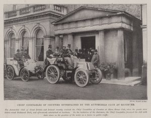 Jefe de Policía de los Condados entretenido por el Club de Automóviles en Richmond de English Photographer