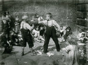 Pobreza infantil, Londres de English Photographer