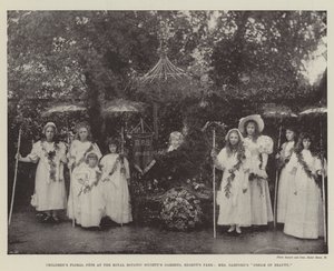 Fiesta Floral Infantil en los Jardines de la Sociedad Real de Botánica, Regents Park, El Sueño de Belleza de la Sra. Garford de English Photographer