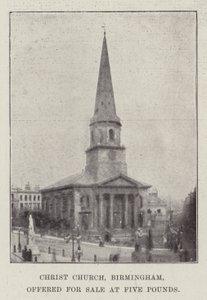 Iglesia de Cristo, Birmingham, ofrecida en venta por cinco libras de English Photographer