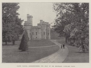 Castillo de Cluny, Aberdeenshire, la Residencia de Sir Reginald Cathcart, Baronet de English Photographer