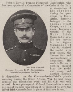 Coronel Neville F F Chamberlain, nombrado Compañero de la Orden del Baño de English Photographer
