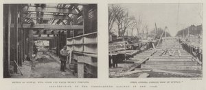 Construcción del ferrocarril subterráneo en Nueva York de English Photographer