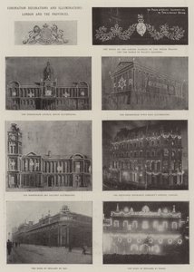 Decoraciones e Iluminaciones de la Coronación, Londres y las Provincias