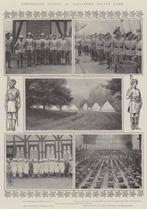Invitados a la coronación en el campamento de Alexandra Palace