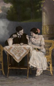Pareja comiendo juntos de English Photographer