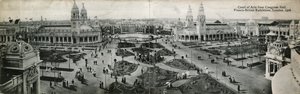 Corte de las Artes desde el Congreso Hall, Exposición Franco-Británica, Londres, 1908 de English Photographer
