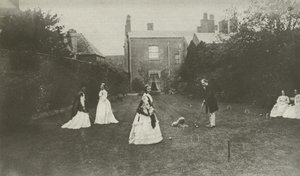 Croquet, en la Inglaterra victoriana tardía de English Photographer