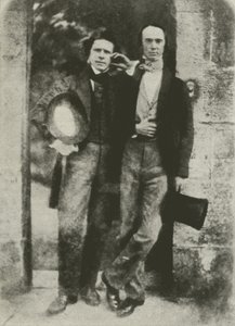 David Octavius Hill (izquierda) y W B Johnstone, director de la Galería Nacional Escocesa