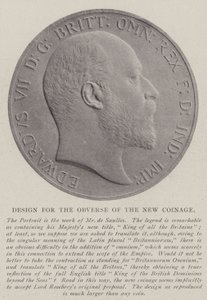 Diseño para el Anverso de la Nueva Moneda de English Photographer