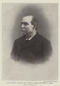 Don Antonio Cánovas del Castillo, Primer Ministro de España, Asesinado el 8 de Agosto de English Photographer