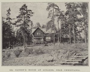 La casa del Dr. Nansen en Lysaker, cerca de Christiania de English Photographer