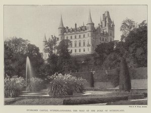Castillo de Dunrobin, Sutherlandshire, la Residencia del Duque de Sutherland