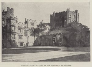 Castillo de Durham, ocupado por la Universidad de Durham de English Photographer