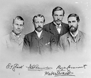 E.J. Glave, W.G. Parminter, Herbert Ward y Roger Casement de English Photographer