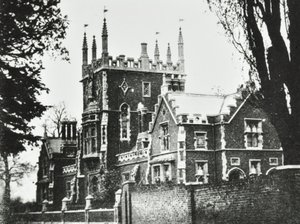 Elizabethan School, Broomhouse Lane: exterior, 1880 de English Photographer