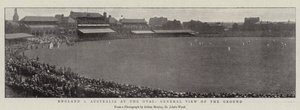 Inglaterra contra Australia en el Oval, vista general del terreno de English Photographer