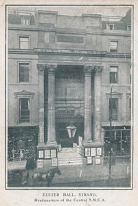 Exeter Hall, Strand, sede de la YMCA Central de English Photographer