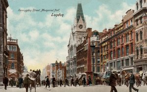 Calle Farringdon, Memorial Hall, Londres de English Photographer