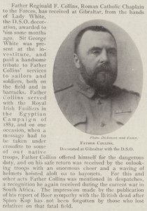 Padre Collins, condecorado en Gibraltar con la DSO de English Photographer